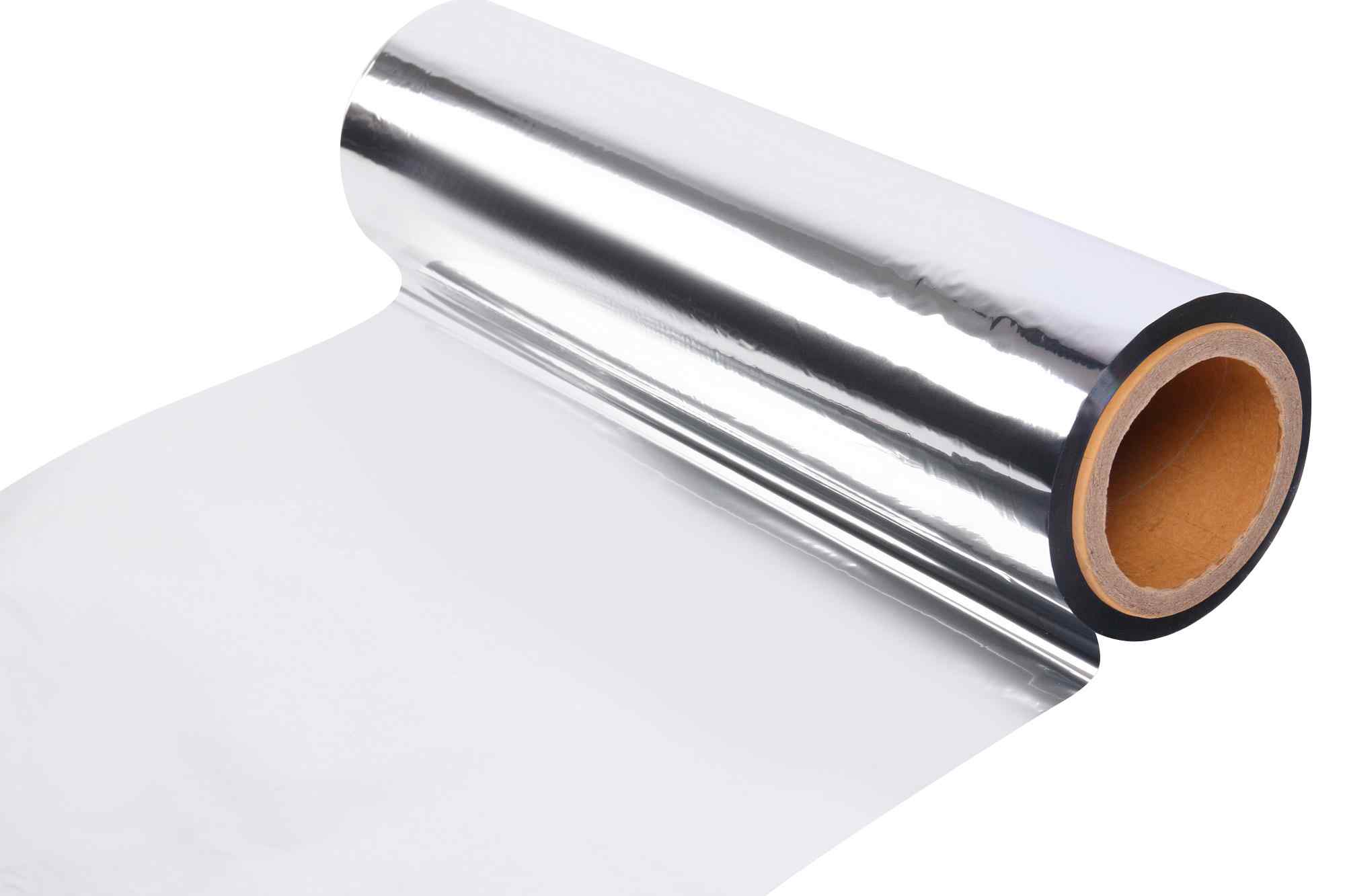 Filme de laminação térmica metalizado com prata PET